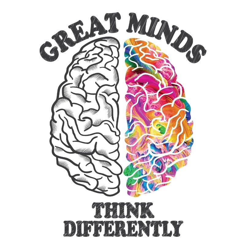 Great Minds Think Differently Creative Brain