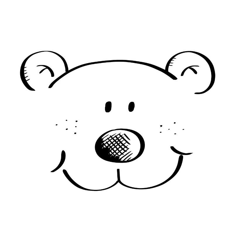 Bear Head - Bear - Bear - Teddy Bear - Grizzly