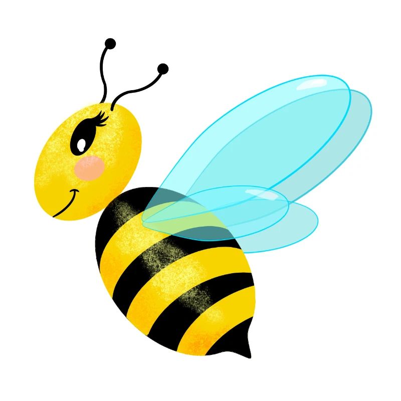 Flying graceful bee