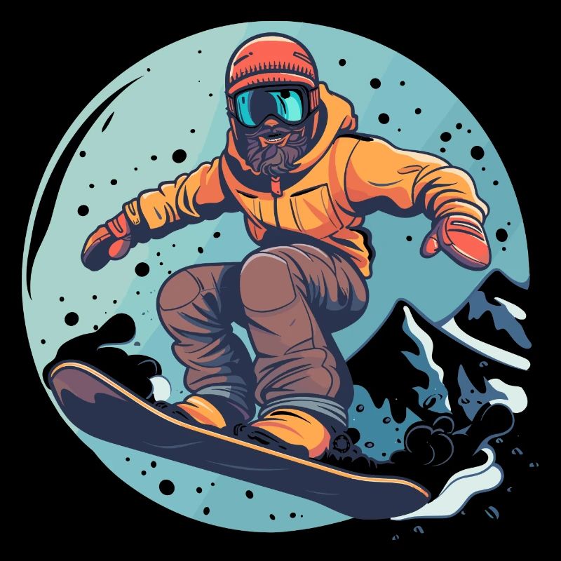 Graphismes de snowboard
