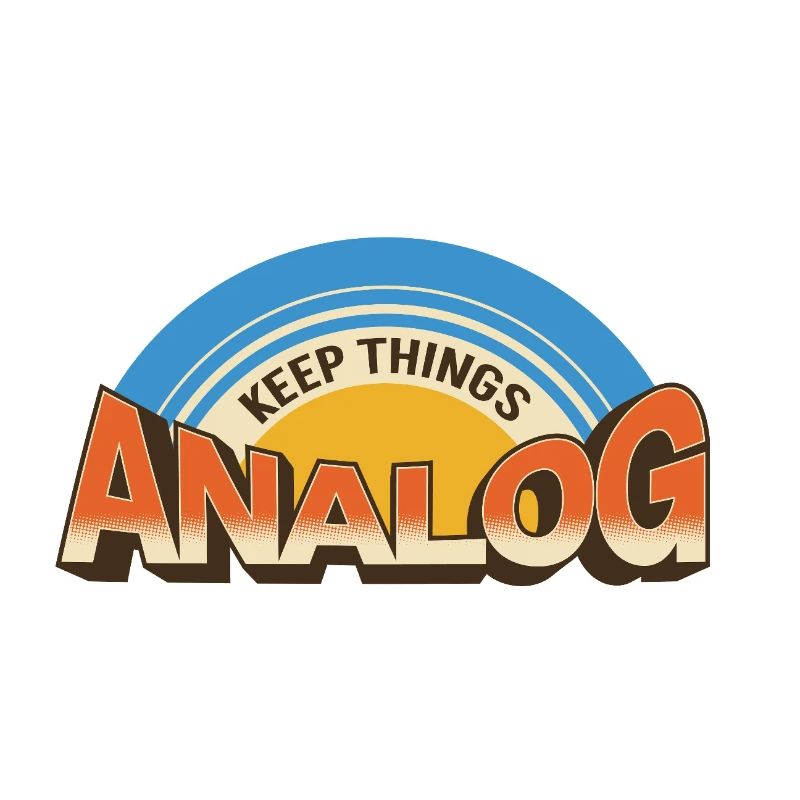 Keep Things Analog – Retro Tech-Statement