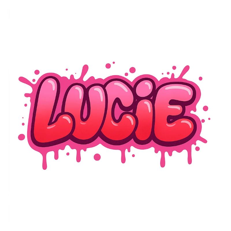 Graffiti Lucie Name Gift Ideal Printable On