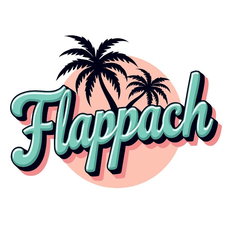 Flappach Palm Trees Retro Summer