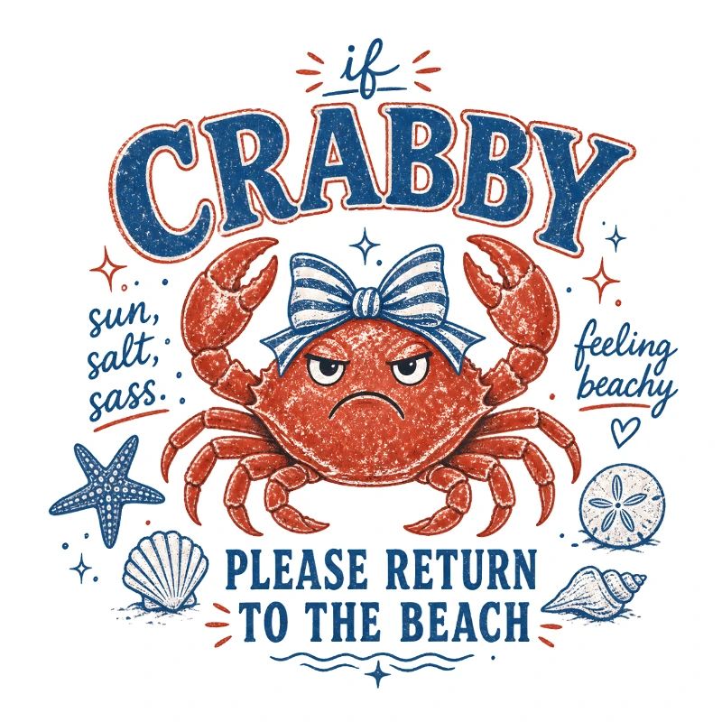 Krabbe - If Crabby – Please Return to the Beach