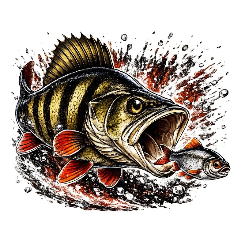Explosive Perch Predator Fishing Design