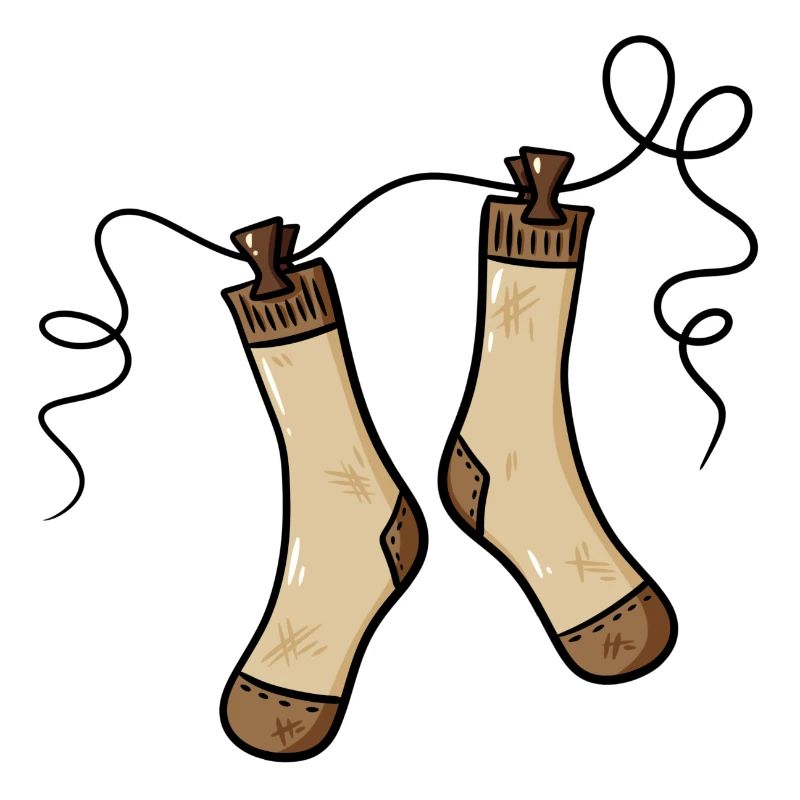 Socks lingerie gift idea - lazy sock on leash