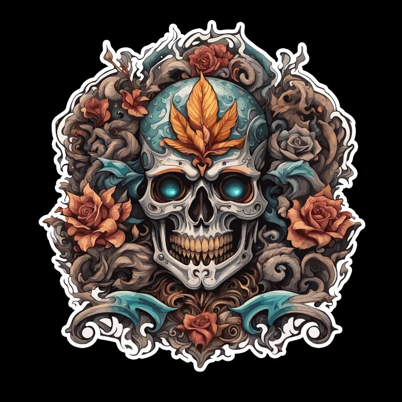 Skull / skull / skeleton / gothic / tattoo