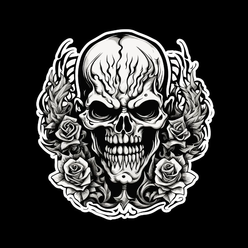 Skull / skull / skeleton / gothic / tattoo