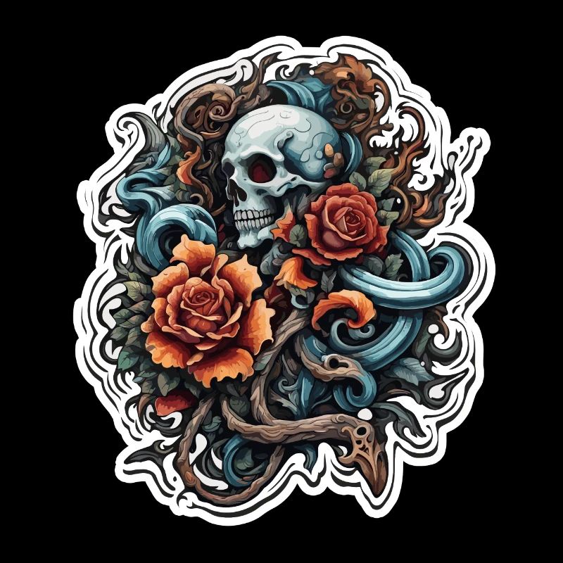 Skull / skull / skeleton / gothic / tattoo