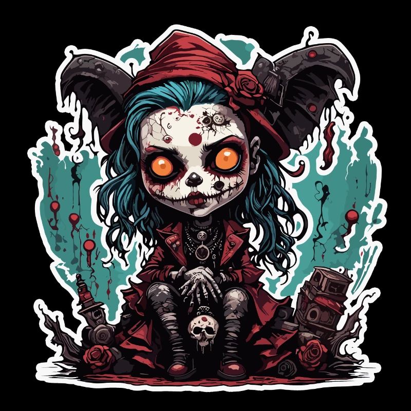 Horror Doll / Halloween / Creepy / Dark