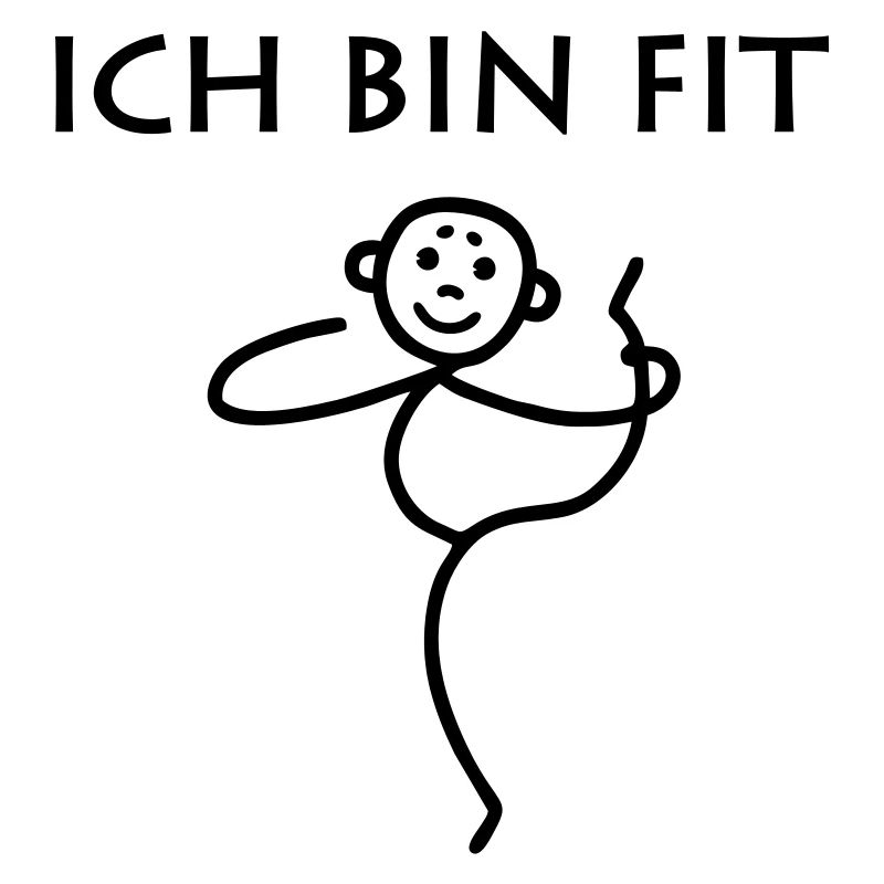 Strichmännchen - Ich bin fit