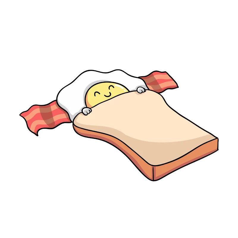 Petit déjeuner - Petit déjeuner - Bacon - Toast - Oeuf