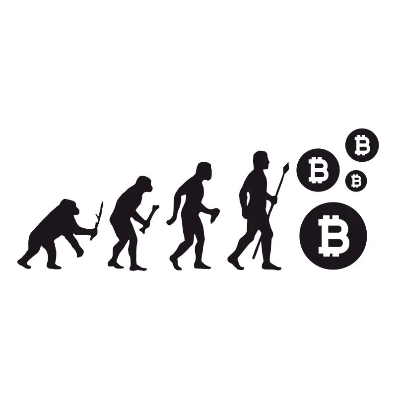 Evolution Bitcoin Bit Coin Shirt