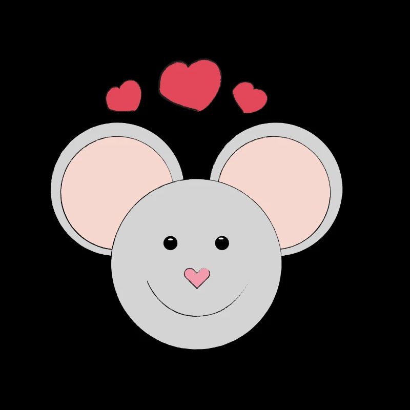 Süße lachende Maus - Geschenk - Geschenkidee