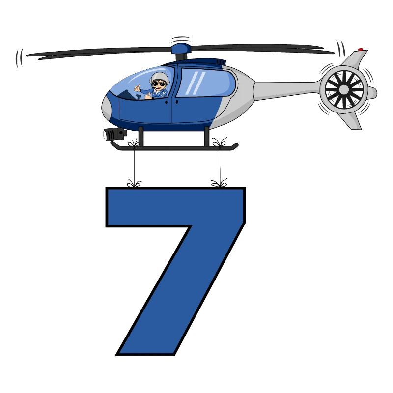 Hélicoptère 7ème anniversaire