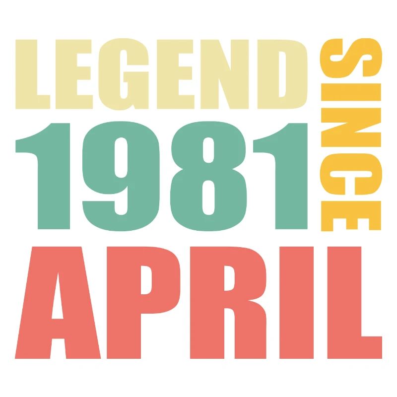 42e anniversaire Avril Né 1981 Idée cadeau