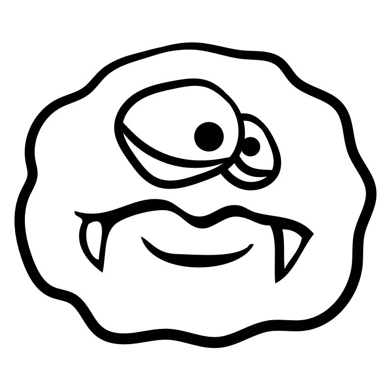 round circle bacterium virus cell glibber mucus ek