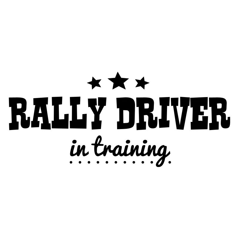 rally driver in training