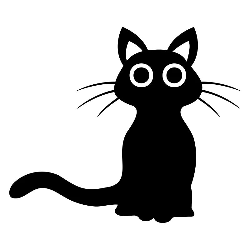 Niedliche schwarze Katze