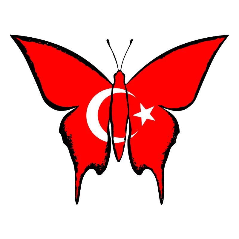 Drapeau de la dinde papillon