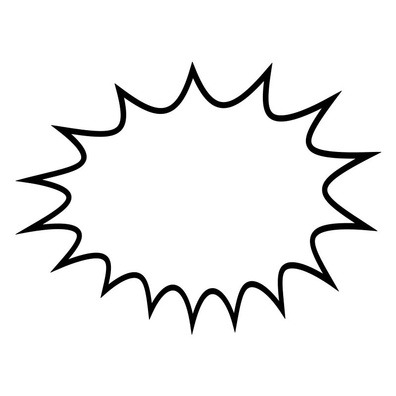 Speech Bubble Cartoon Cartoon Bubble Frame Outline