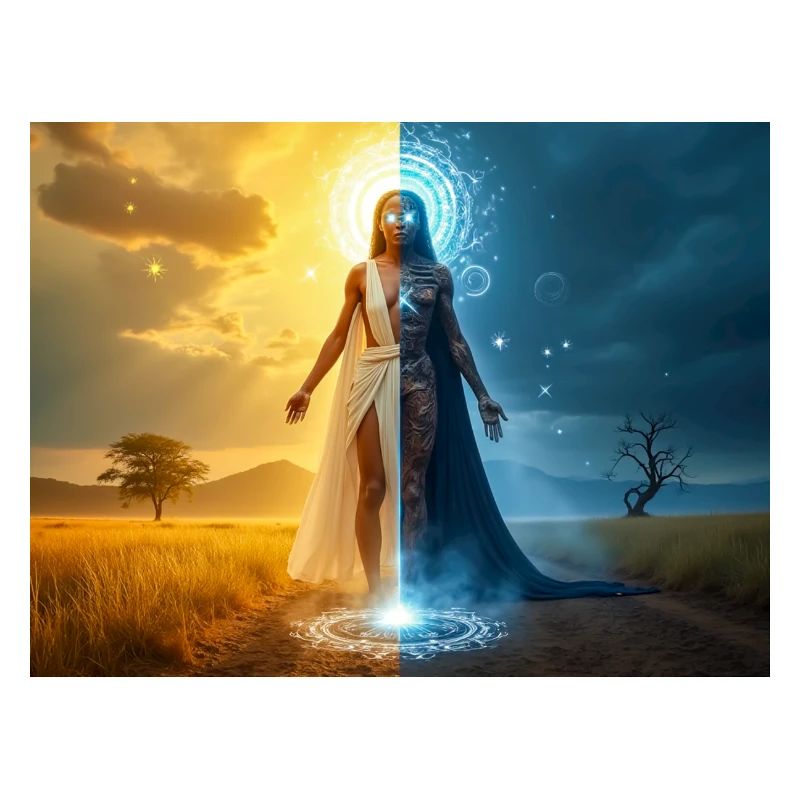 Adroa – Lugbara god of duality, light and shadow