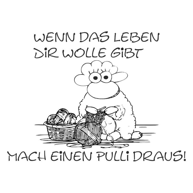 Mach einen Pulli draus – lustiges Strick-Schaf