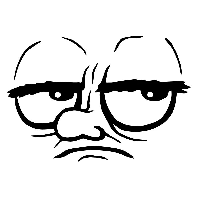 Eyes rolling cartoon annoyed