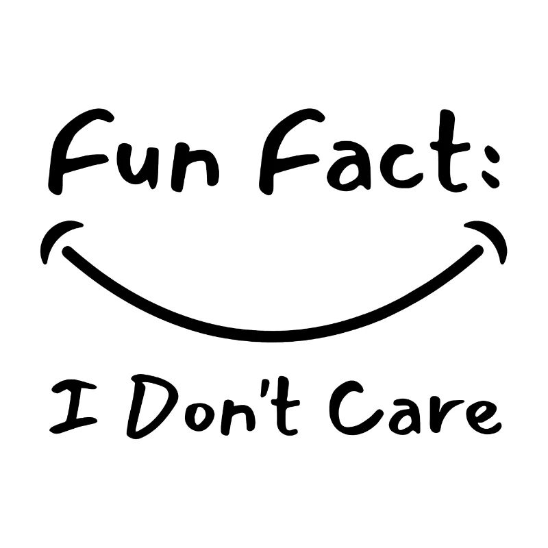 FUN FACT Ich BIN NICHT CARE I Dont Don't