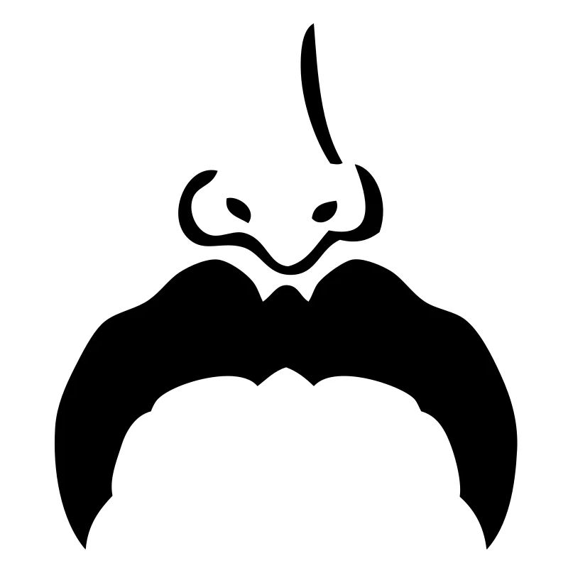 Schnurrbart Schnurrbart Nase nose7