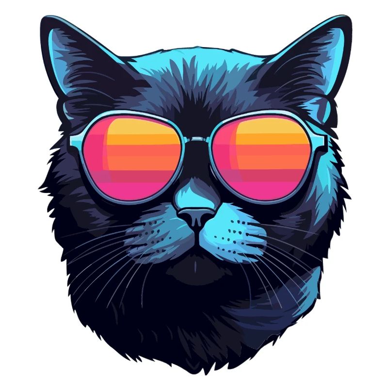 Britischkurzhaar (BKH) Katze mit Sonnenbrille