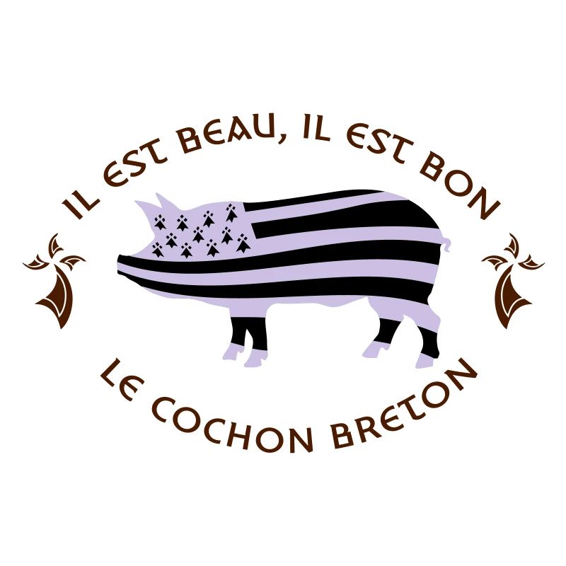 BRETAGNE - GWENN HA DU - COCHON BRETON