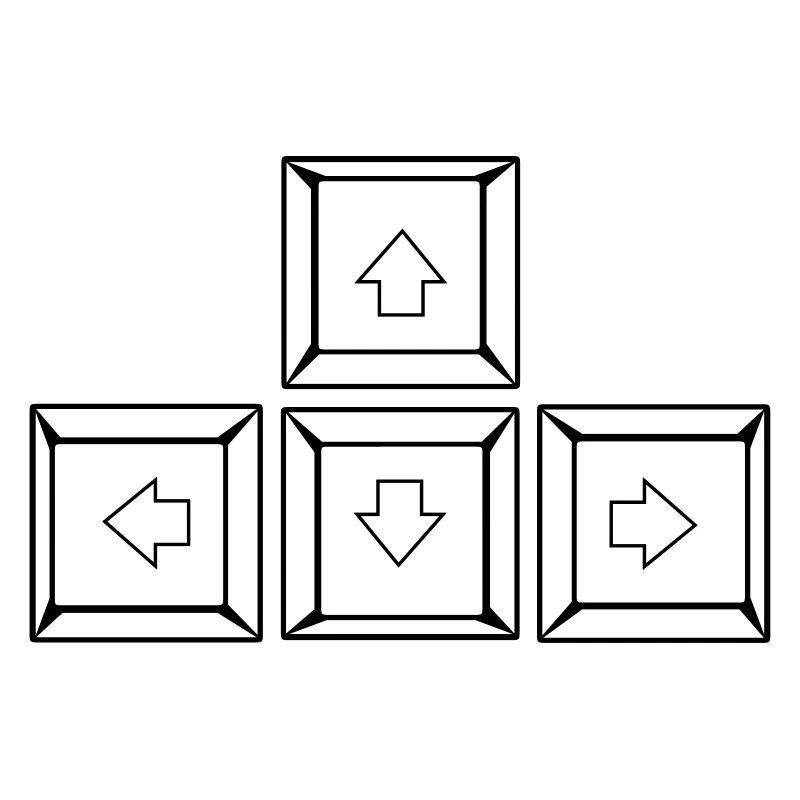 Up Down Left Right Keyboard Buttons (Keys)