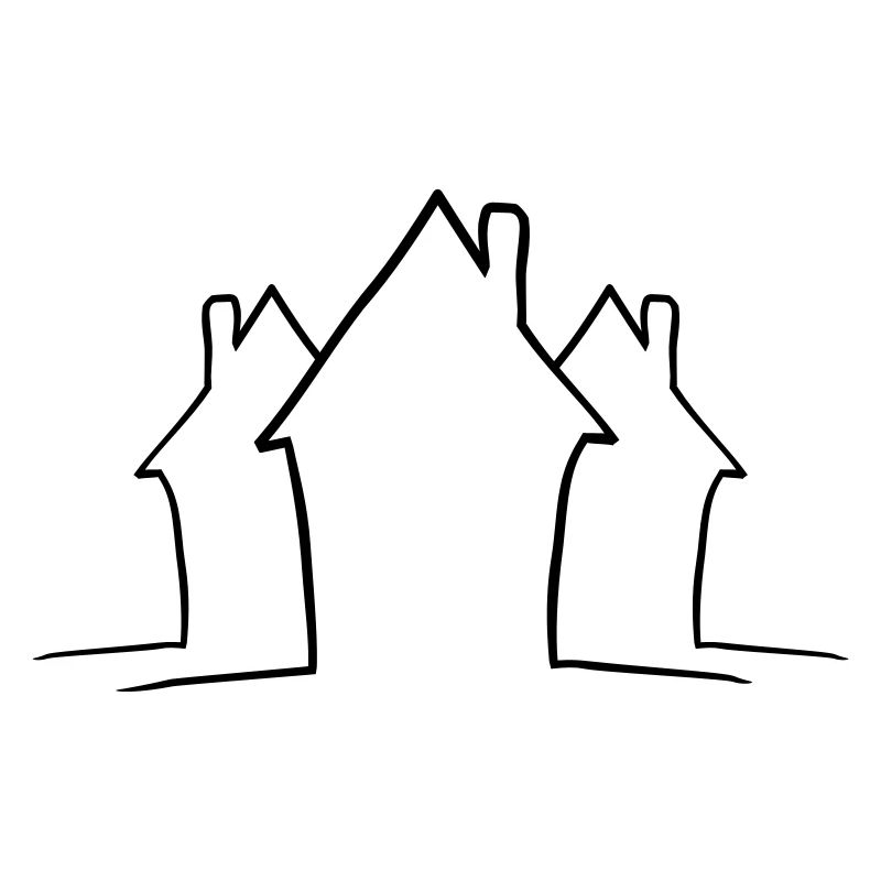 Lignes de maisons de quartier