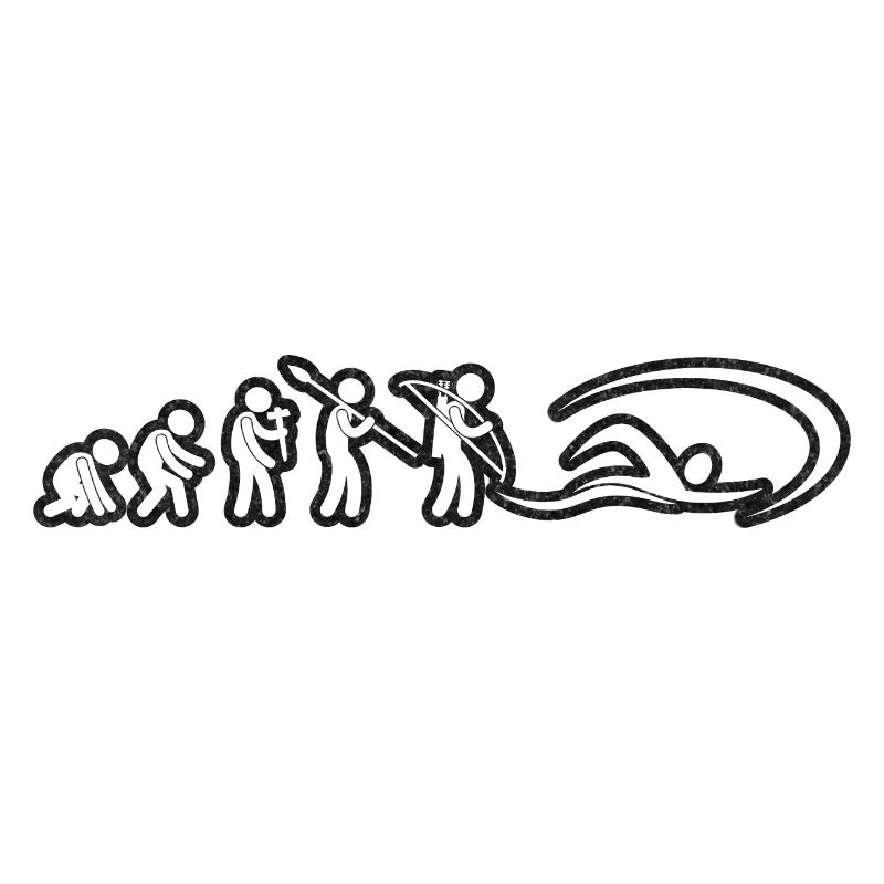 Evolution Swimmer White Grunge