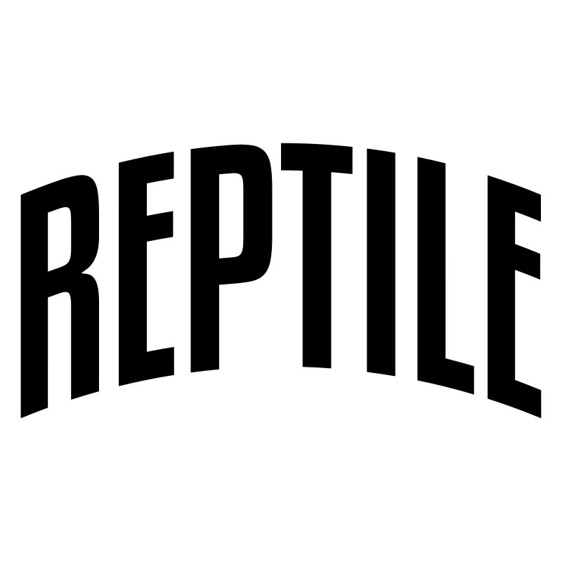 reptile stylish arched text logo copy