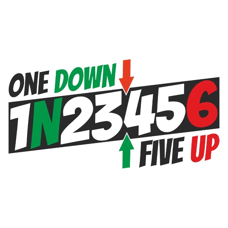 One down - five up - motorcycle pattern