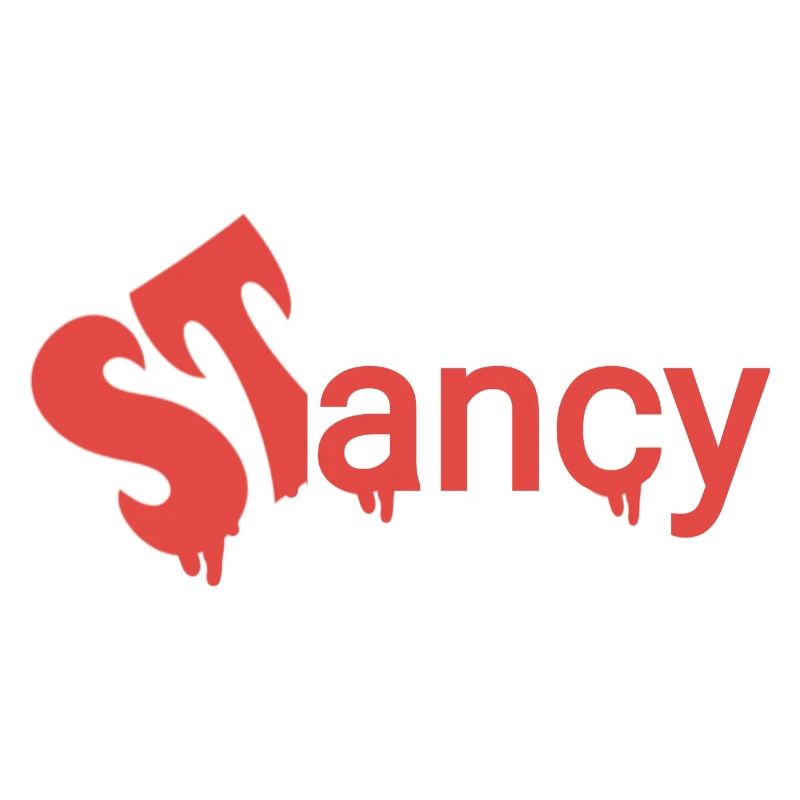 Texte rouge Stancy Halloween