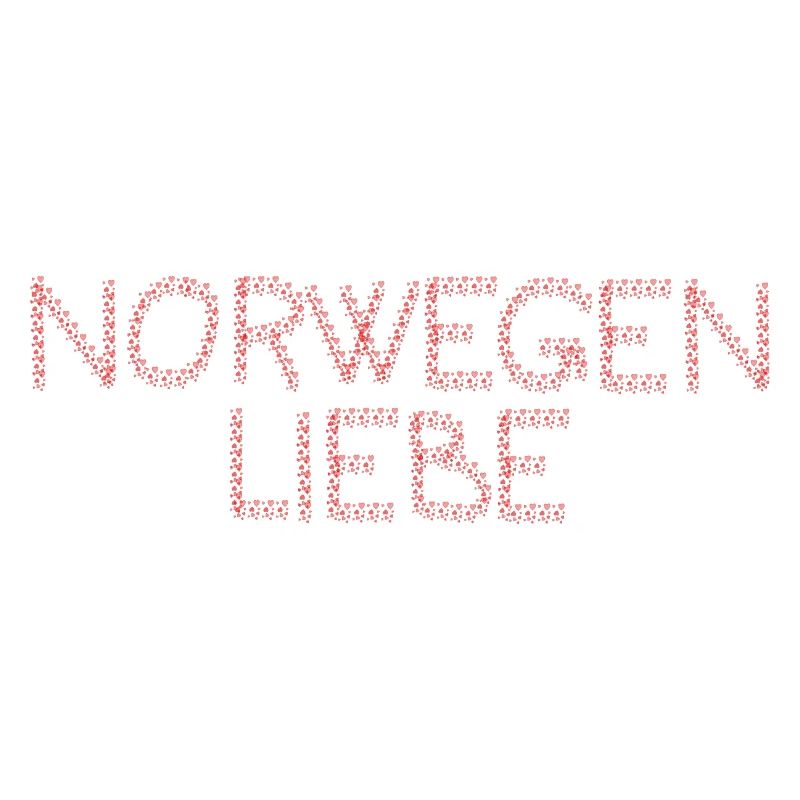 L’amour de la Norvège dans le script du coeur