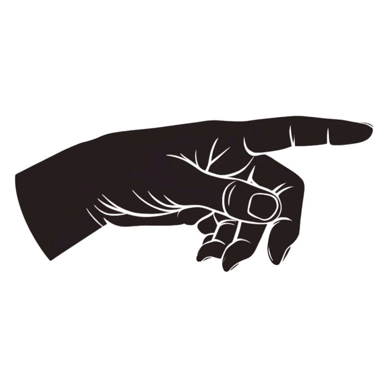 Zeigefinger, Hand, Da lang, Zeiger, Du bist