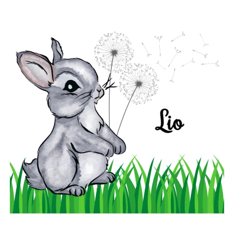 Name Cup Kids Rabbit Name Gift Lio
