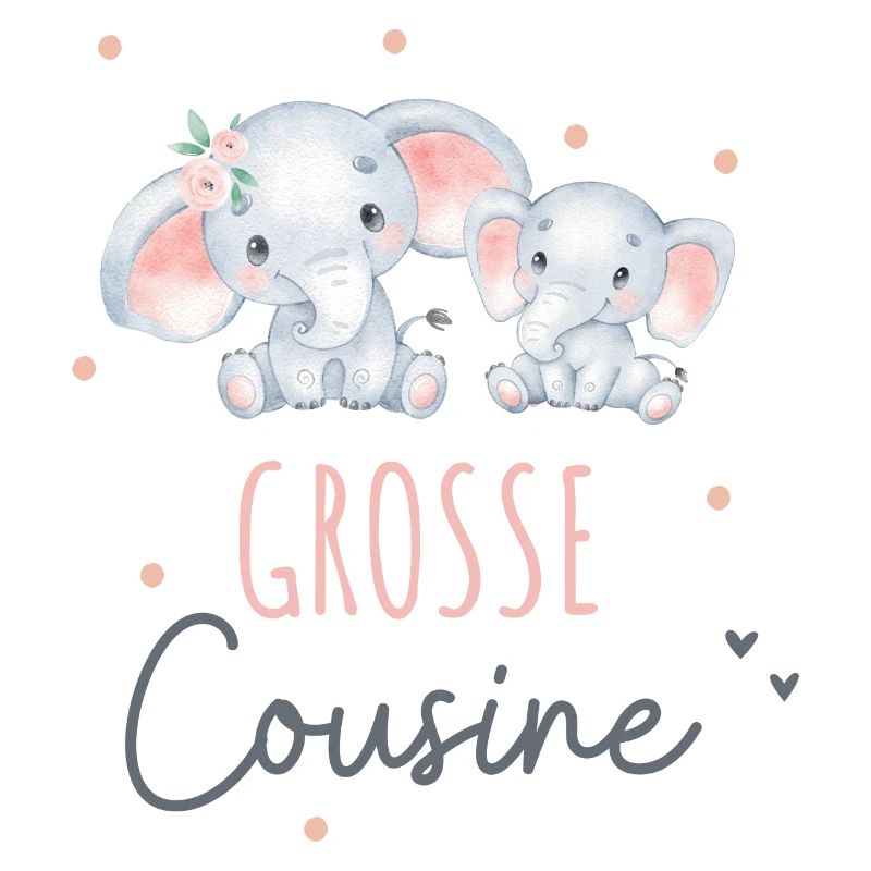 Ich werde große Cousine Einhorn Herz Mädchen
