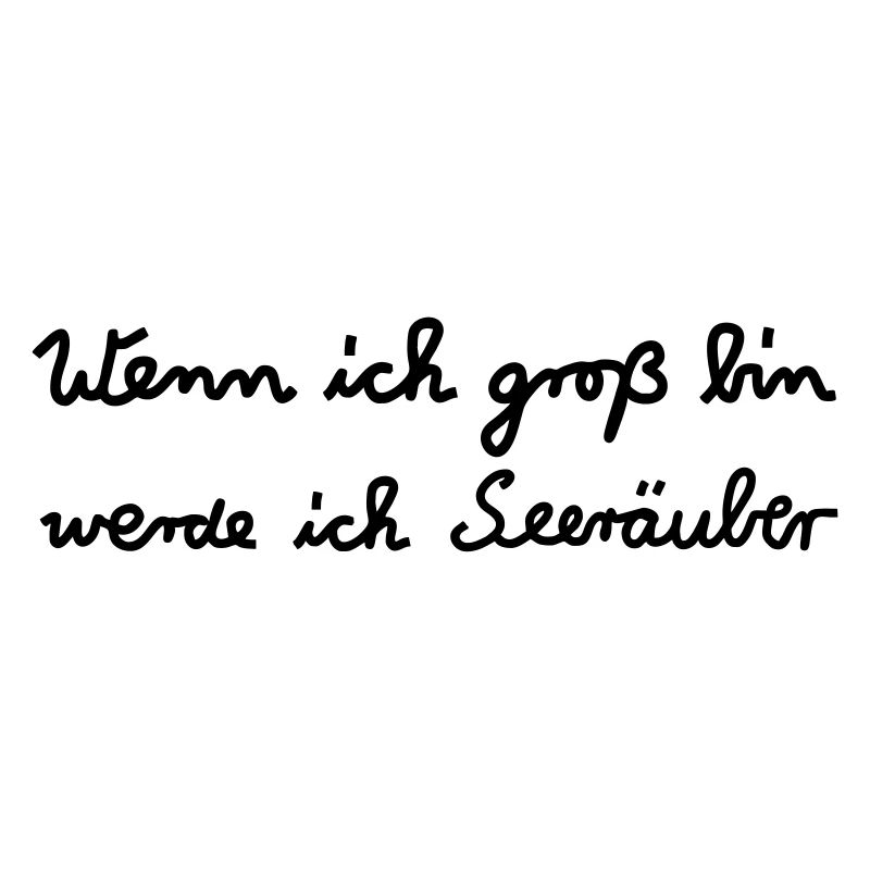 Wenn ich groß bin...Seeräuber