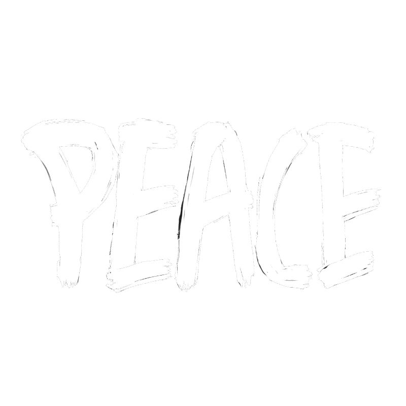PEACE Blanc Pinceaux