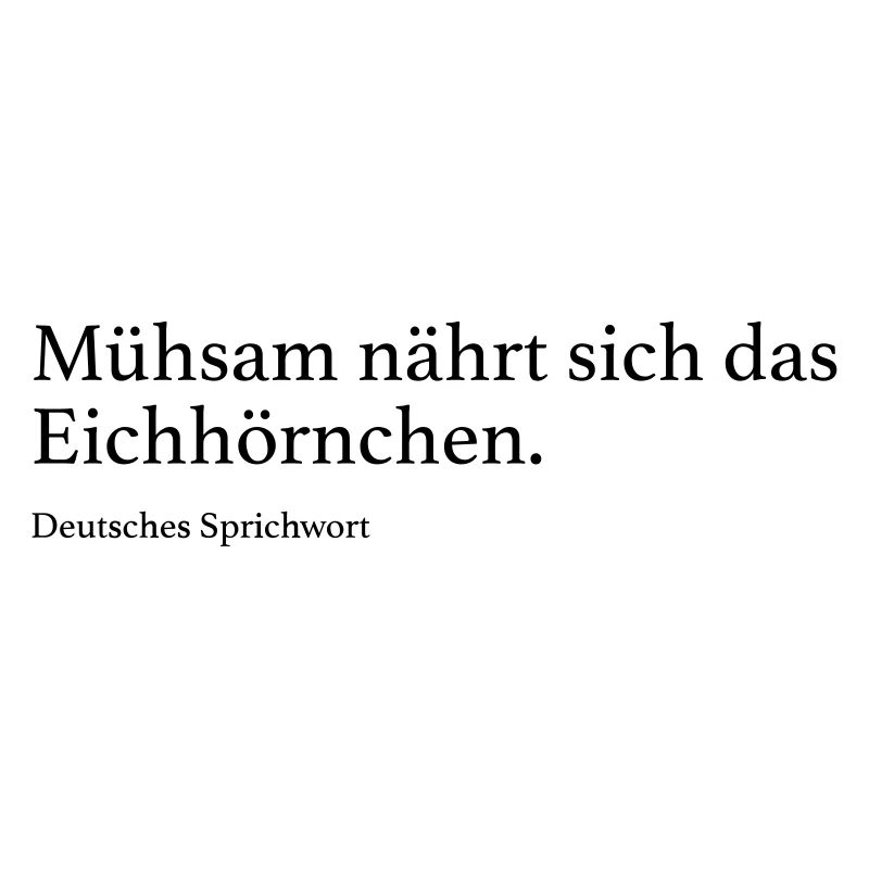 Mühsam nährt sich das Eichhörnchen.