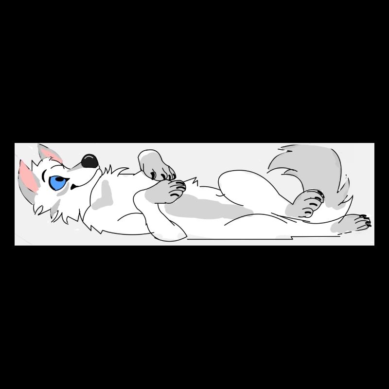 Wolf lying on the jerk