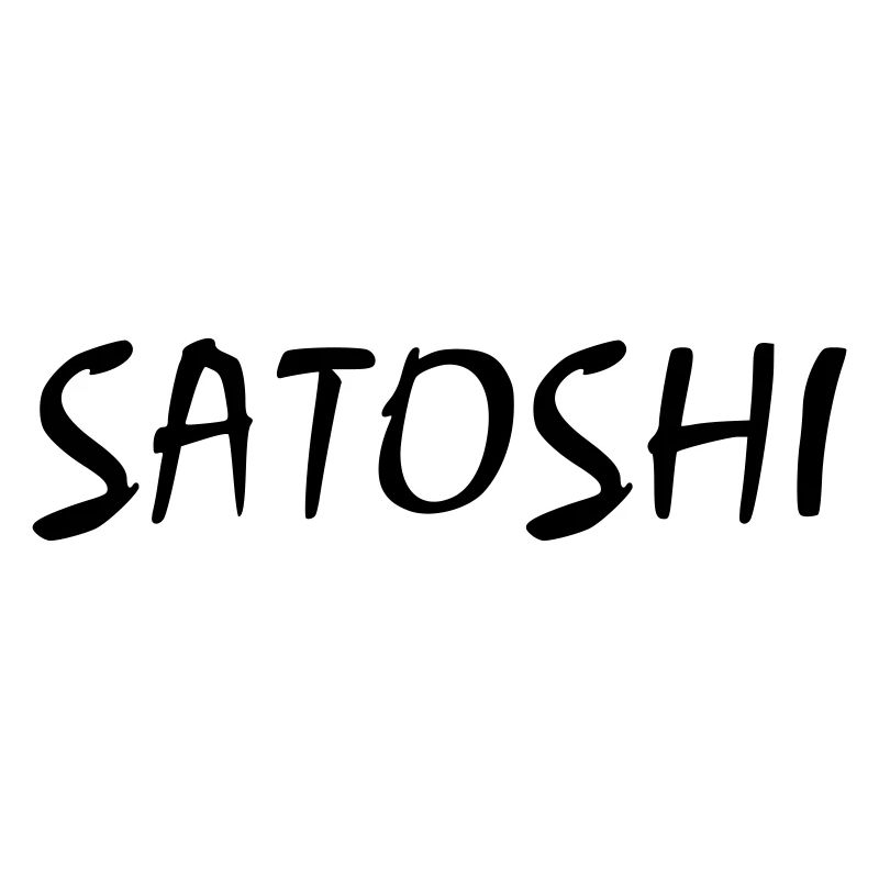 Lettrage SATOSHI des fondateurs de Bitcoin