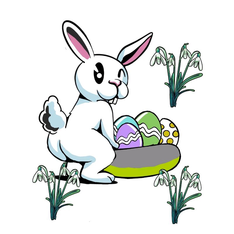 Easter Bunny Easter Nest Eggs Bunny Rabbit Child