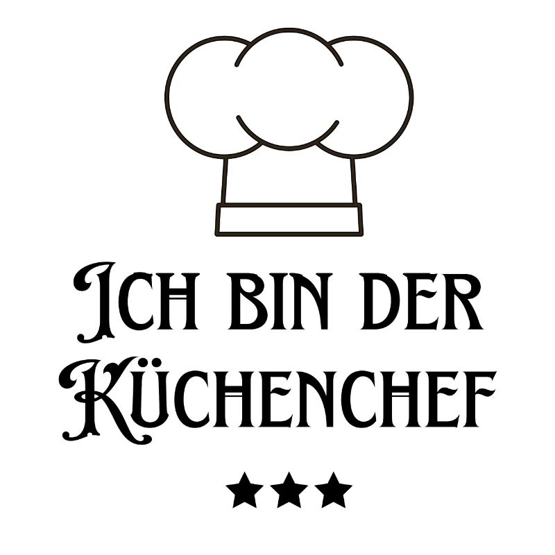 Ich bin der Küchenchef Chef
