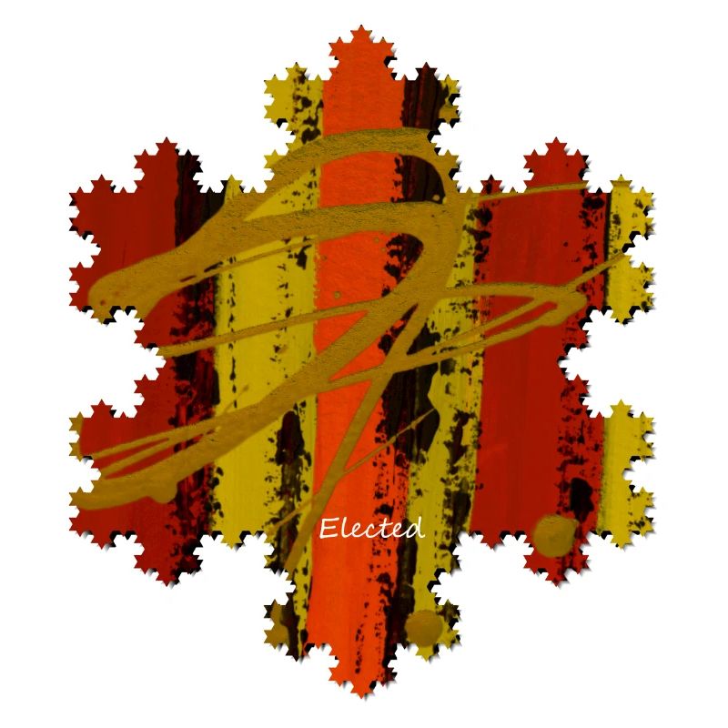 Art Moderne- Coloré- Unique - Flocon de neige